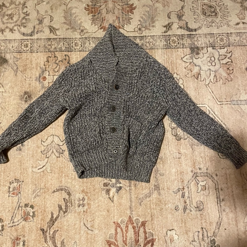 OshKosh B’Gosh Gray Button-Up Knit Cardigan